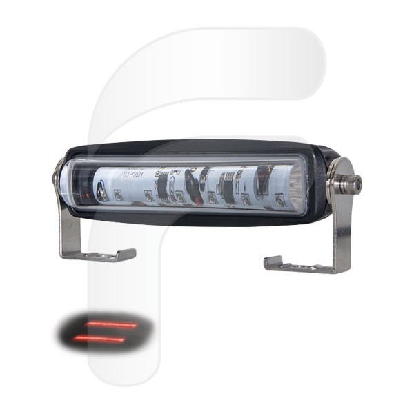 RED CIRCULATION CONTOUR HEADLIGHT LED 10/80V 6LEDX5W